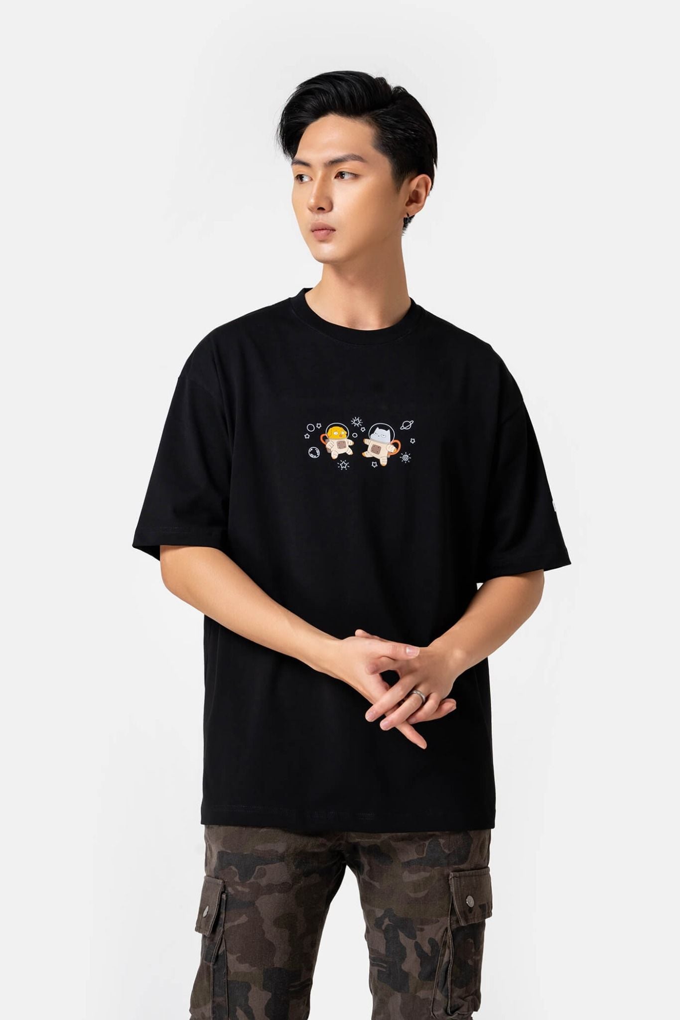  Áo Thun Vàng Xám - Phi Hành Gia 