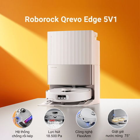 ROBOT HÚT BỤI LAU NHÀ ROBOROCK Q REVO EDGE 5V1 – BẢN QUỐC TẾ