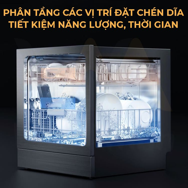 MÁY RỬA BÁT, RỬA CHÉN XIAOMI 12 BỘ MIJIA S1 – LÀM SẠCH NHANH, KHỬ TRÙNG 99,9%, CẢM BIẾN THÔNG MINH – BH 12 THÁNG