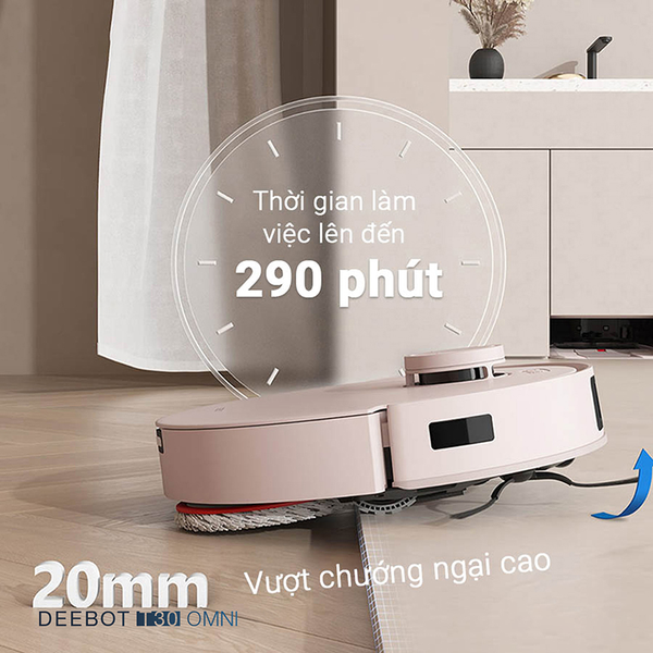 ROBOT HÚT BỤI LAU NHÀ ECOVACS DEEBOT T30 OMNI – BẢN QUỐC TẾ