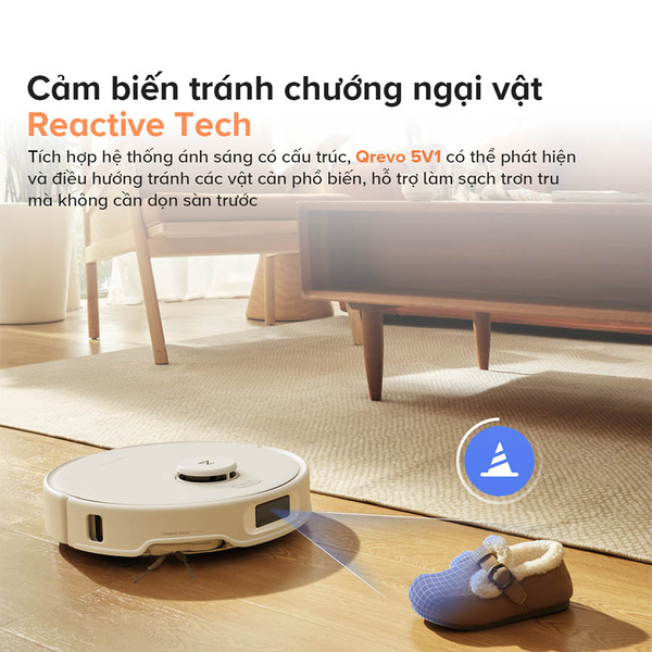 ROBOT HÚT BỤI LAU NHÀ ROBOROCK Q REVO EDGE 5V1 – BẢN QUỐC TẾ