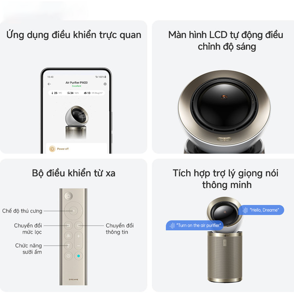 MÁY LỌC KHÔNG KHÍ DREAME AIRPURSUE™ PM20 - BẢO HÀNH 12 THÁNG