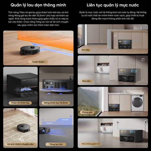 Robot Hút Bụi Lau Nhà Dreame X40 Master – Bản Quốc Tế