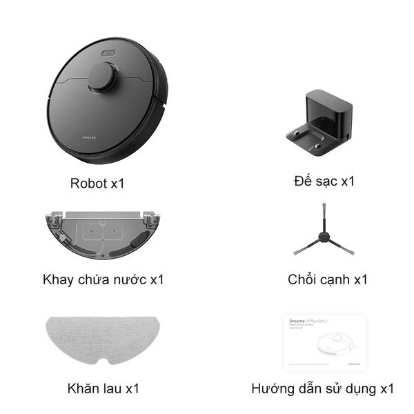 ROBOT HÚT BỤI LAU NHÀ THÔNG MINH DREAME D9 MAX GEN 2 – BẢN QUỐC TẾ