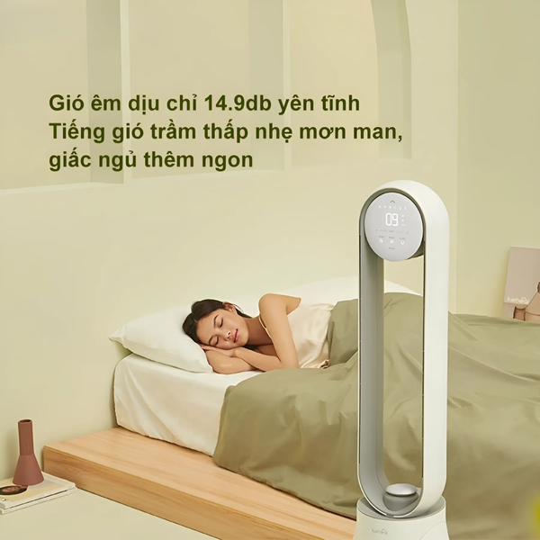 QUẠT KHÔNG CÁNH KIÊM LỌC KHÍ KEHEAL A4 PRO TIẾNG VIỆT – LÕI LỌC HEPA H13 TĂNG KHẢ NĂNG LỌC KHÍ, UV KHỬ KHUẨN, ION ÂM