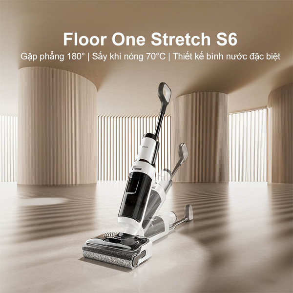 MÁY HÚT BỤI LAU SÀN KHÔ VÀ ƯỚT TINECO FLOOR ONE STRETCH S6 – BẢN QUỐC TẾ