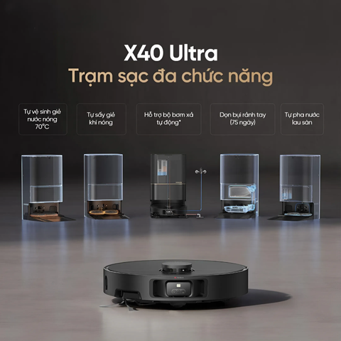 Robot hút bụi lau nhà Dreame X40 Ultra – Bản Quốc Tế