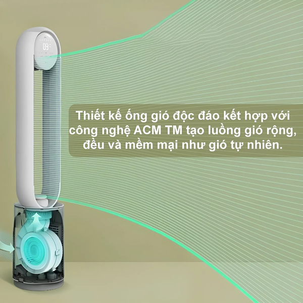 QUẠT KHÔNG CÁNH KIÊM LỌC KHÍ KEHEAL A4 PRO TIẾNG VIỆT – LÕI LỌC HEPA H13 TĂNG KHẢ NĂNG LỌC KHÍ, UV KHỬ KHUẨN, ION ÂM