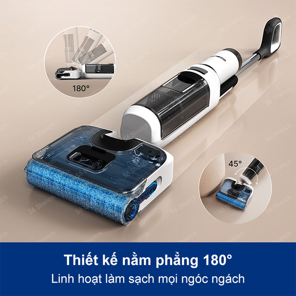 MÁY HÚT BỤI LAU SÀN KHÔ VÀ ƯỚT TINECO FLOOR ONE STRETCH S6 – BẢN QUỐC TẾ