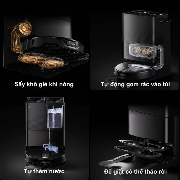 ROBOT HÚT BỤI LAU NHÀ ROBOROCK Q REVO SLIM – BẢN QUỐC TẾ – BH 24 THÁNG