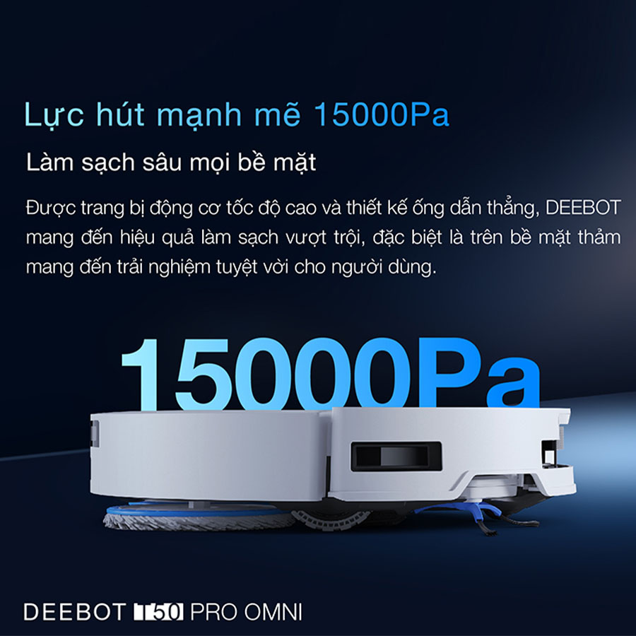 ROBOT HÚT BỤI LAU NHÀ ECOVACS DEEBOT T50 PRO OMNI – BẢN QUỐC TẾ - vietnamrobovac