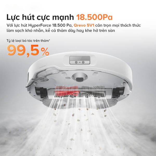 ROBOT HÚT BỤI LAU NHÀ ROBOROCK Q REVO EDGE 5V1 – BẢN QUỐC TẾ