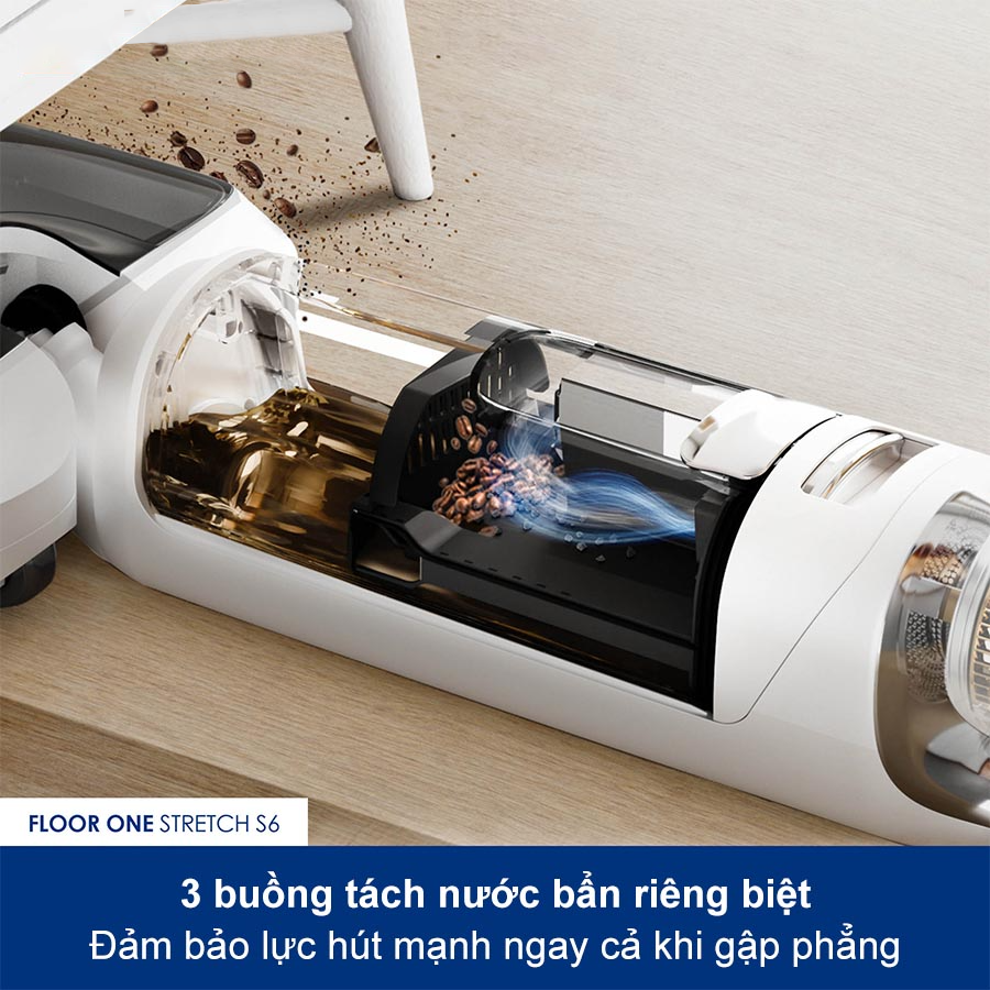 MÁY HÚT BỤI LAU SÀN KHÔ VÀ ƯỚT TINECO FLOOR ONE STRETCH S6 – BẢN QUỐC -  vietnamrobovac