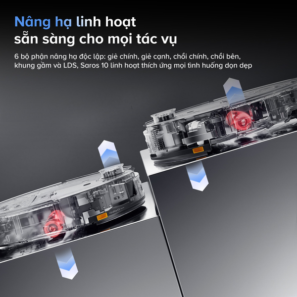 ROBOT HÚT BỤI LAU NHÀ ROBOROCK SAROS 10 – BẢN QUỐC TẾ – BH 24 THÁNG