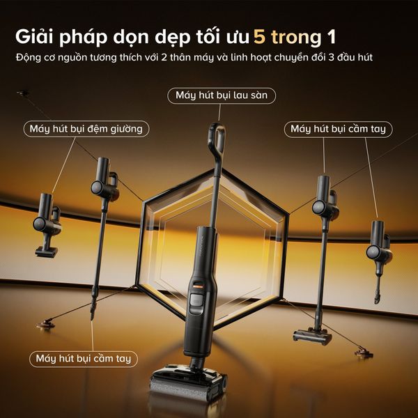 MÁY HÚT BỤI LAU SÀN KHÔ VÀ ƯỚT ROBOROCK F25 ACE COMBO – BẢN QUỐC TẾ