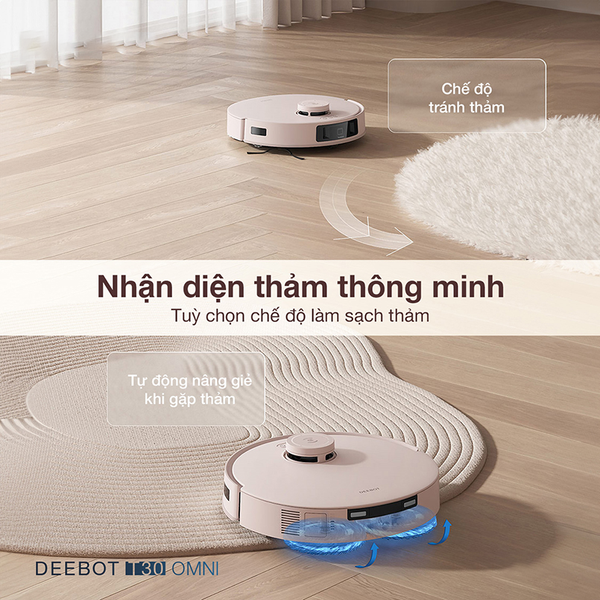 ROBOT HÚT BỤI LAU NHÀ ECOVACS DEEBOT T30 OMNI – BẢN QUỐC TẾ