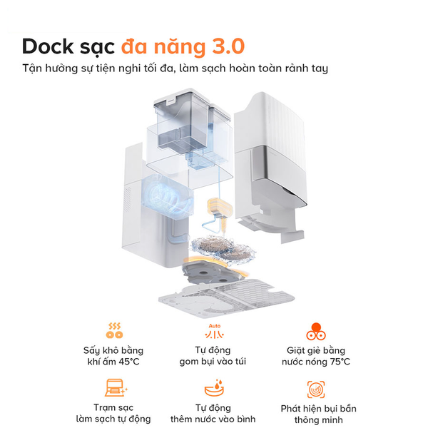 ROBOT HÚT BỤI LAU NHÀ ROBOROCK Q REVO EDGE 5V1 – BẢN QUỐC TẾ