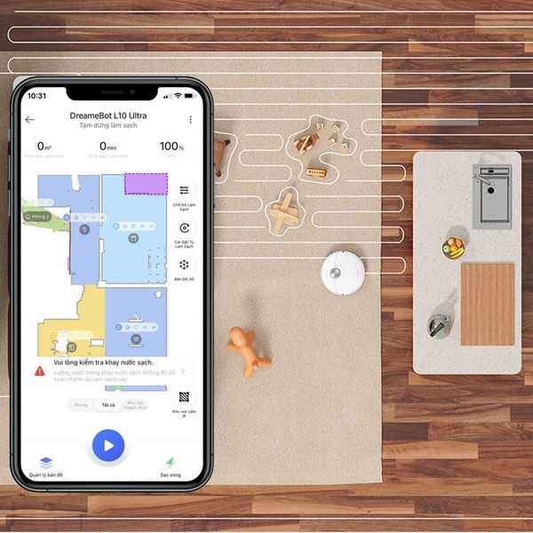ROBOT HÚT BỤI LAU NHÀ THÔNG MINH DREAME L10S ULTRA – BẢN QUỐC TẾ – BH 24 THÁNG