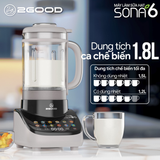 MÁY LÀM SỮA HẠT 2GOOD SONA 6 (1,8L) - HÀNG CHÍNH HÃNG
