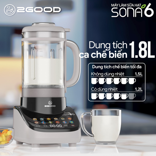 MÁY LÀM SỮA HẠT 2GOOD SONA 6 (1,8L) - HÀNG CHÍNH HÃNG