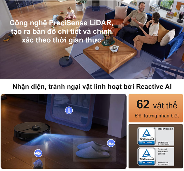 ROBOT HÚT BỤI LAU NHÀ ROBOROCK Q REVO MASTER – BẢN QUỐC TẾ – BH 24 THÁNG