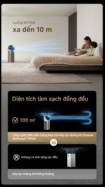 MÁY LỌC KHÔNG KHÍ DREAME AIRPURSUE™ PM20 - BẢO HÀNH 12 THÁNG