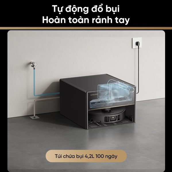 Robot Hút Bụi Lau Nhà Dreame X40 Master – Bản Quốc Tế