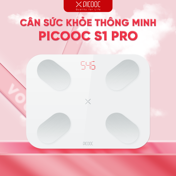 CÂN SỨC KHỎE THÔNG MINH PICOOC S1 PRO – BH CHÍNH HÃNG 12 THÁNG