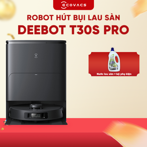ROBOT HÚT BỤI LAU NHÀ ECOVACS DEEBOT T30S PRO – BẢN QUỐC TẾ 2025