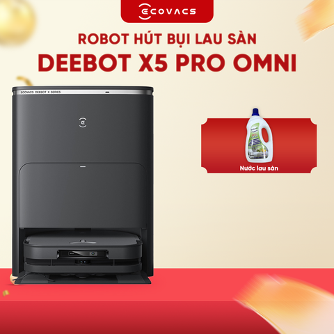 ROBOT HÚT BỤI LAU NHÀ ECOVACS DEEBOT X5 PRO OMNI – BẢN QUỐC TẾ