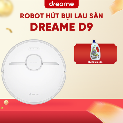 ROBOT HÚT BỤI LAU NHÀ THÔNG MINH DREAME D9 – BẢN NỘI ĐỊA – BH 12 THÁNG