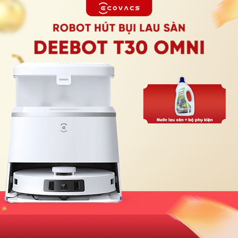 ROBOT HÚT BỤI LAU NHÀ ECOVACS DEEBOT T30 OMNI – BẢN QUỐC TẾ