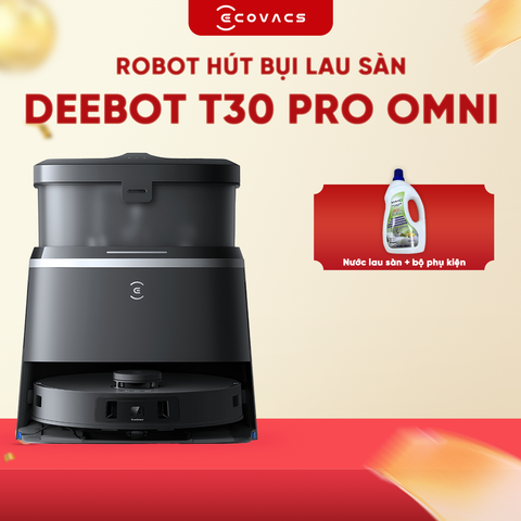 ROBOT HÚT BỤI LAU NHÀ ECOVACS DEEBOT T30 PRO OMNI – BẢN QUỐC TẾ