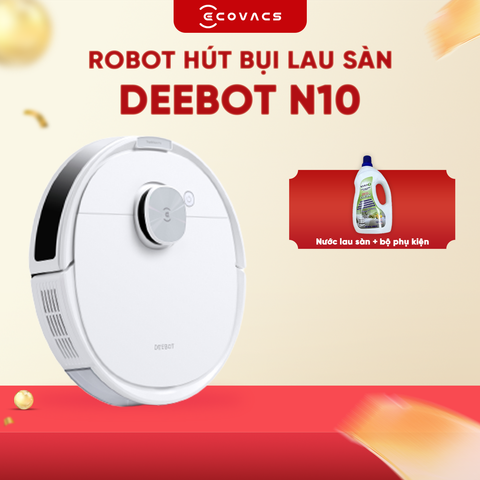ROBOT HÚT BỤI LAU NHÀ THÔNG MINH ECOVACS DEEBOT N10 - BẢN QUỐC TẾ