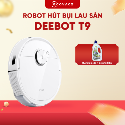 ROBOT HÚT BỤI LAU NHÀ ECOVACS DEEBOT T9 (DLX13-44) TRẮNG