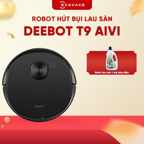 ROBOT HÚT BỤI LAU NHÀ THÔNG MINH ECOVACS DEEBOT T9 AIVI – BẢN NỘI ĐỊA