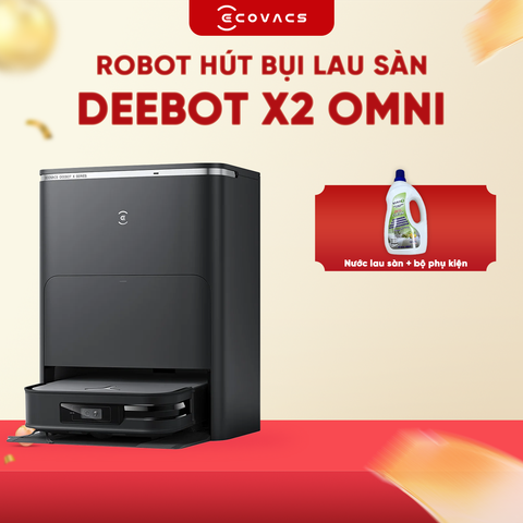 ROBOT HÚT BỤI LAU NHÀ ECOVACS DEEBOT X2 OMNI – BẢN QUỐC TẾ