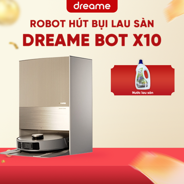 ROBOT HÚT BỤI LAU NHÀ THÔNG MINH DREAME BOT X10 – BẢN NỘI ĐỊA – BH 12 THÁNG