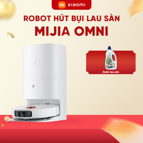 ROBOT HÚT BỤI LAU NHÀ THÔNG MINH XIAOMI MIJIA OMNI - TỰ ĐỘNG GIẶT GIẺ & ĐỔ RÁC
