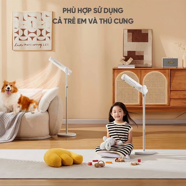 MÁY SẤY TÓC ĐỨNG VIETNAMROBOVAC A1D - 5 Mức Điều Chỉnh Nhiệt - Chăm Sóc Tóc Mềm Mại Bằng ion Âm - Điều Chỉnh Góc 180 Độ