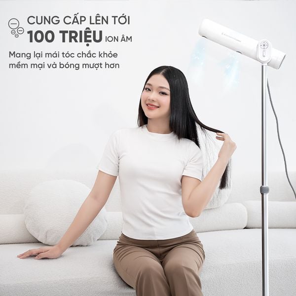 MÁY SẤY TÓC ĐỨNG VIETNAMROBOVAC A1D - 5 Mức Điều Chỉnh Nhiệt - Chăm Sóc Tóc Mềm Mại Bằng ion Âm - Điều Chỉnh Góc 180 Độ