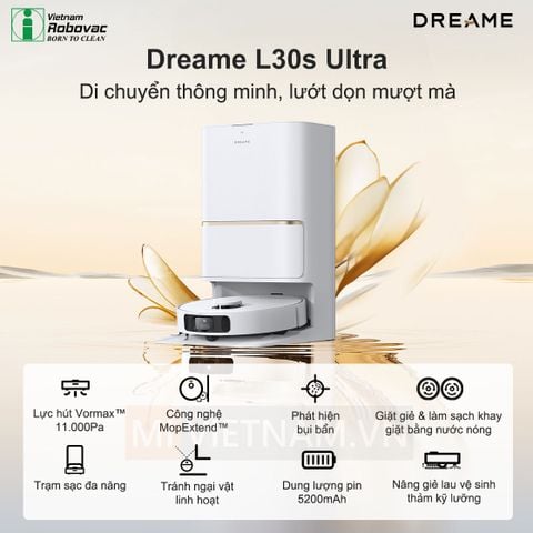 Robot hút bụi lau nhà Dreame L30s Ultra – Bản Quốc Tế