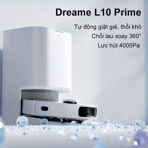 ROBOT HÚT BỤI LAU NHÀ THÔNG MINH DREAME L10 PRIME – BẢN QUỐC TẾ – BH 24 THÁNG