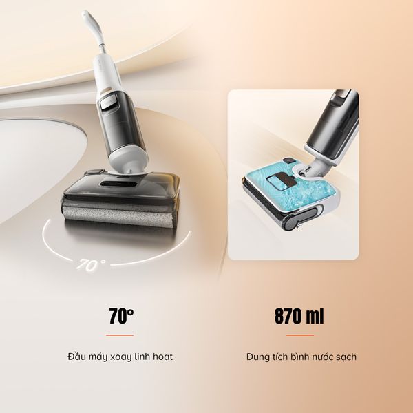 MÁY HÚT BỤI LAU SÀN KHÔ VÀ ƯỚT ROBOROCK F25 RT - BẢN QUỐC TẾ