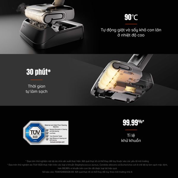 MÁY HÚT BỤI LAU SÀN KHÔ VÀ ƯỚT ROBOROCK F25 RT - BẢN QUỐC TẾ