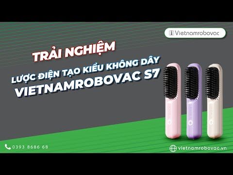 LƯỢC ĐIỆN TẠO KIỂU KHÔNG DÂY VIETNAMROBOVAC S7 - CHĂM SÓC TÓC SUÔN MƯỢT