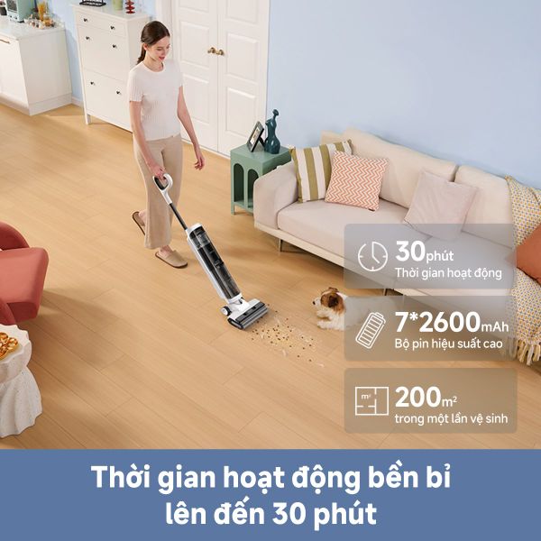 MÁY HÚT BỤI LAU SÀN KHÔ VÀ ƯỚT MOVA K20 PRO _ HÀNG CHÍNH HÃNG