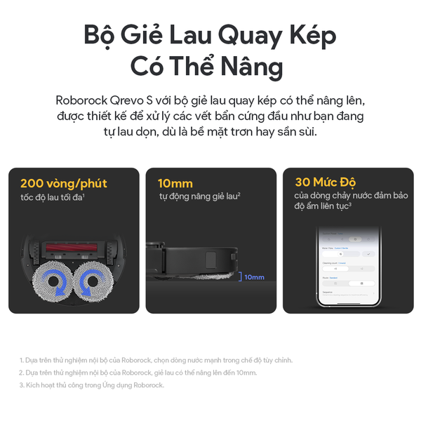 ROBOT HÚT BỤI LAU NHÀ ROBOROCK Q REVO S – BẢN QUỐC TẾ – BH 24 THÁNG