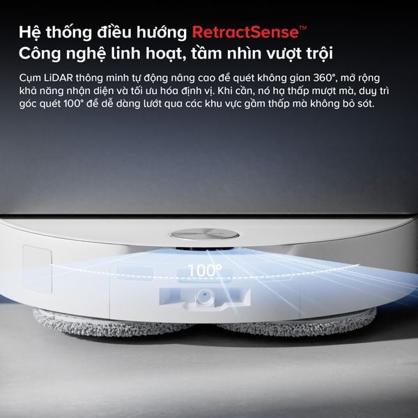 Robot Hút Bụi Lau Nhà Roborock Qrevo EdgeT - Bản Quốc Tế