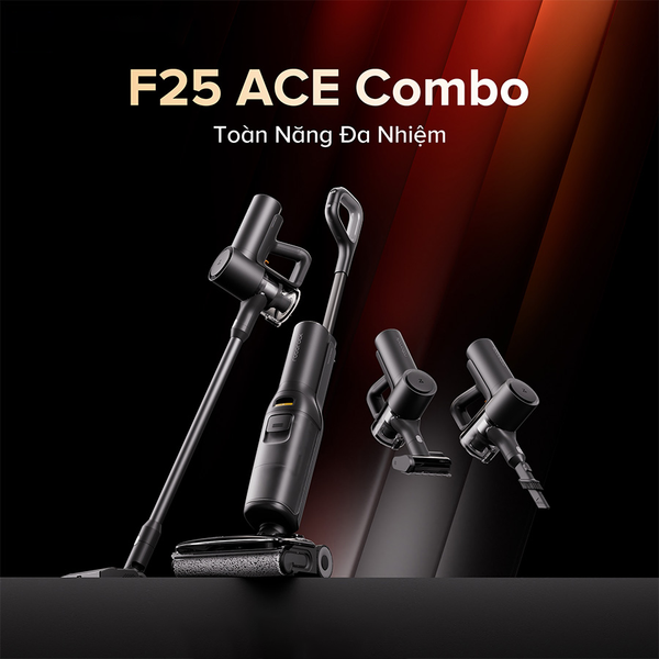 MÁY HÚT BỤI LAU SÀN KHÔ VÀ ƯỚT ROBOROCK F25 ACE COMBO – BẢN QUỐC TẾ